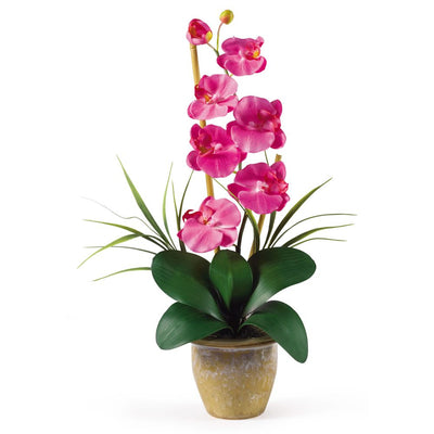 Single Stem Phalaenopsis Silk Orchid Arrangement Default Title