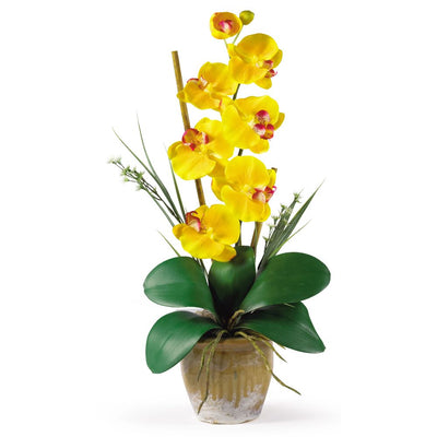 Single Stem Phalaenopsis Silk Orchid Arrangement Default Title