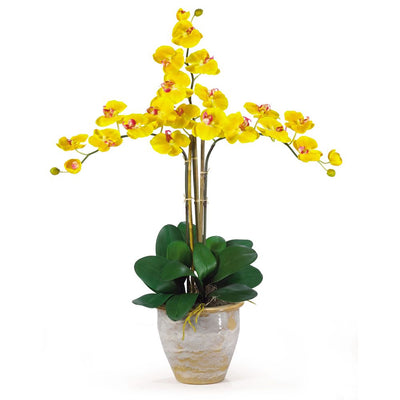 Triple Stem Phalaenopsis Silk Orchid Arrangement Default Title