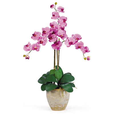 Triple Stem Phalaenopsis Silk Orchid Arrangement Default Title