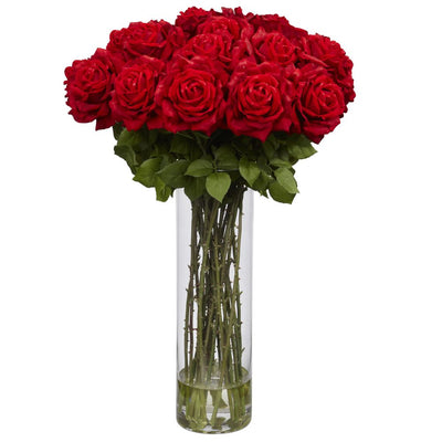 Giant Rose Silk Flower Arrangement Default Title