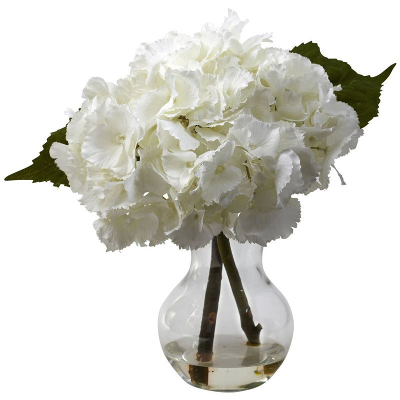 Blooming Hydrangea w/Vase Arrangement Default Title