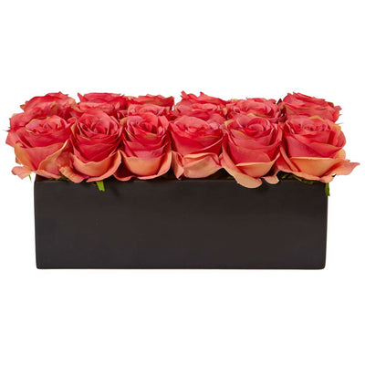 Roses in Rectangular Planter Default Title