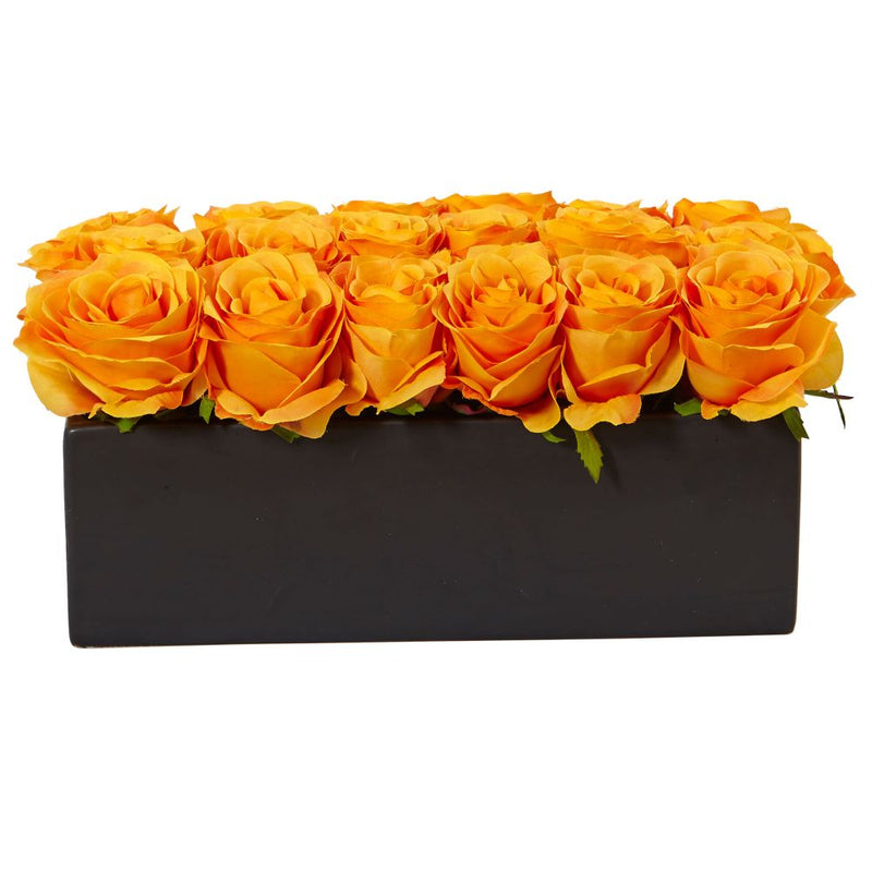 Roses in Rectangular Planter Default Title