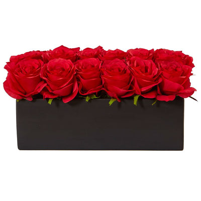 Roses in Rectangular Planter Default Title