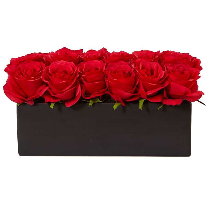 Roses in Rectangular Planter Default Title