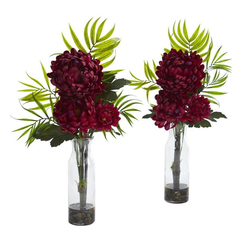 Tropical Mum Artificial Arrangement (Set of 2) Default Title