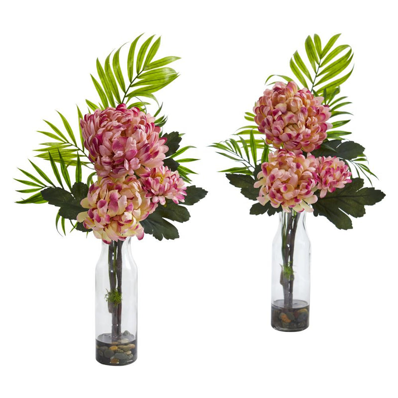 Tropical Mum Artificial Arrangement (Set of 2) Default Title