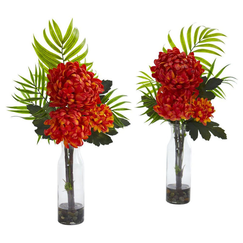 Tropical Mum Artificial Arrangement (Set of 2) Default Title