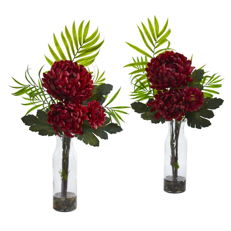 Tropical Mum Artificial Arrangement (Set of 2) Default Title