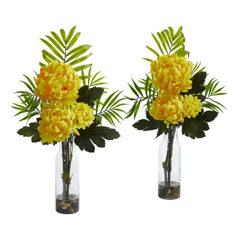 Tropical Mum Artificial Arrangement (Set of 2) Default Title