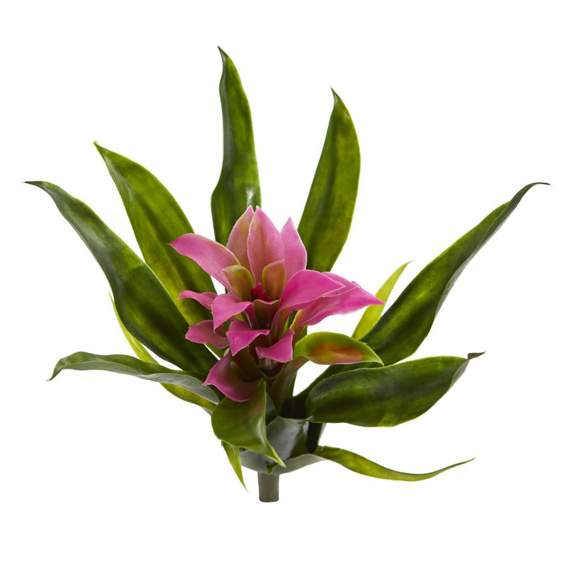 10" Bromeliad Artificial Flower (Set of 6) Default Title