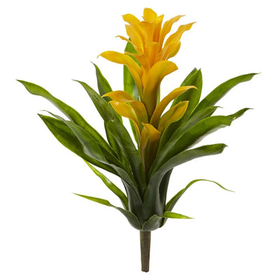 15” Bromeliad Artificial Flower (Set of 4) Default Title