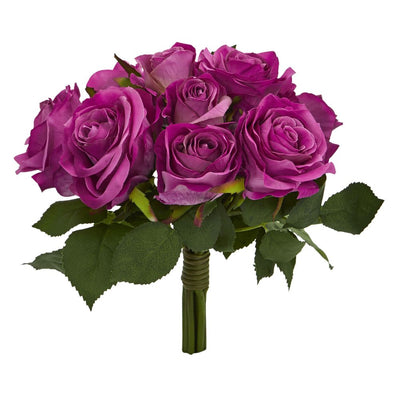 Rose Bush Artificial Flower (Set of 2) Default Title