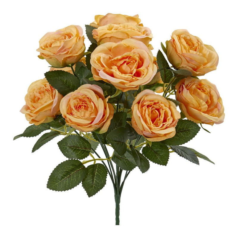 14” Rose Bush Artificial Flower (Set of 6) Default Title