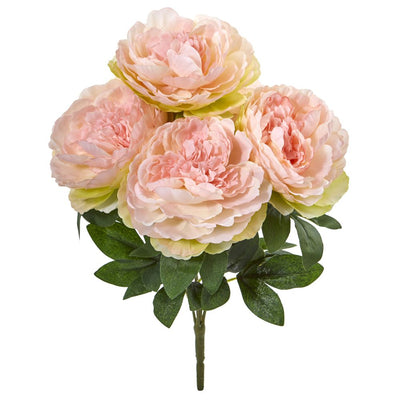 17” Peony Artificial Flower Bouquet (Set of 6) Default Title