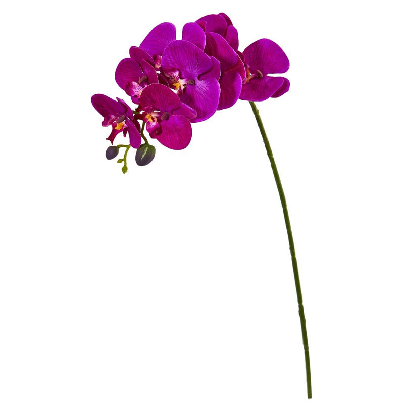 28” Orchid Phalaenopsis Artificial Flower Stem (Set of 6) Default Title