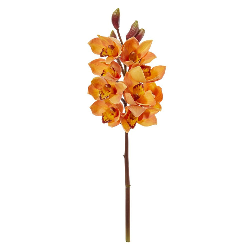 20” Cymbidium Orchid Artificial Flower (Set of 4) Default Title