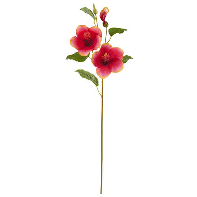 28” Hibiscus Artificial Flower (Set of 12) Default Title