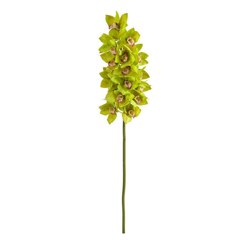 40” Cymbidium Orchid Artificial Flower (Set of 2) Default Title