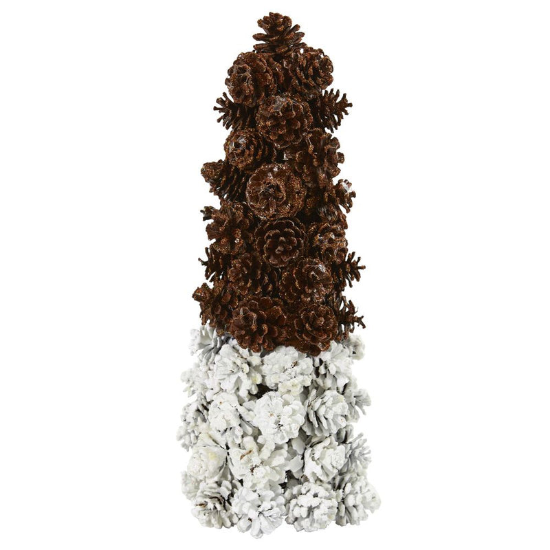 18” Snowed Pine Cone Tree Default Title