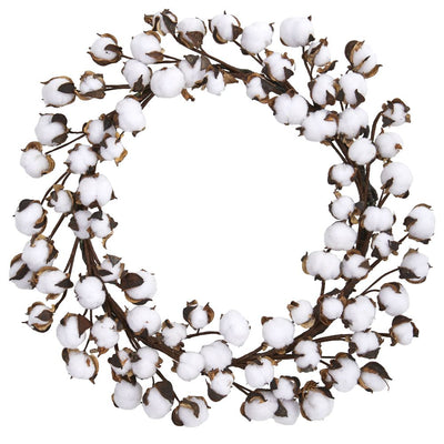 20" Cotton Ball Wreath Default Title