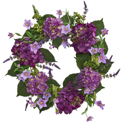 24" Hydrangea Wreath Default Title