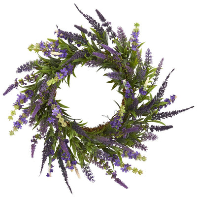 18" Lavender Wreath Default Title