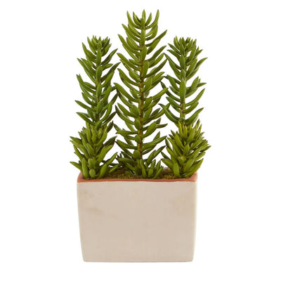 17” Succulent Artificial Plant With Decorative Planter Default Title