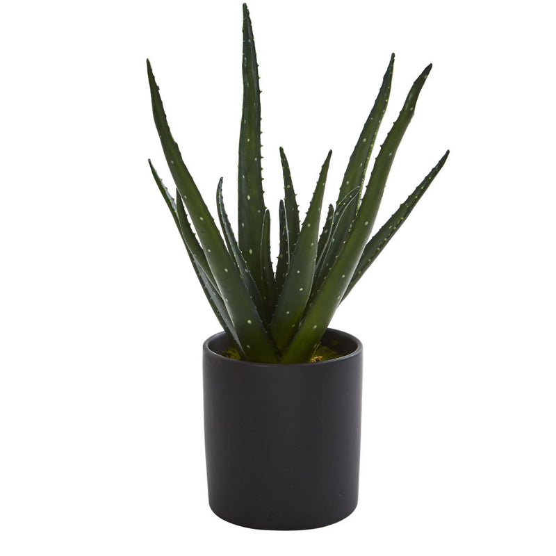 19” Aloe Artificial Plant with Planter Default Title