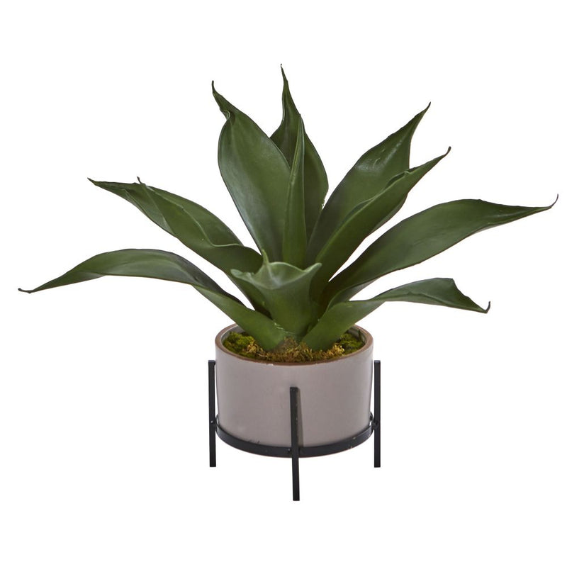 14” Agave Succulent in Decorative Planter Default Title