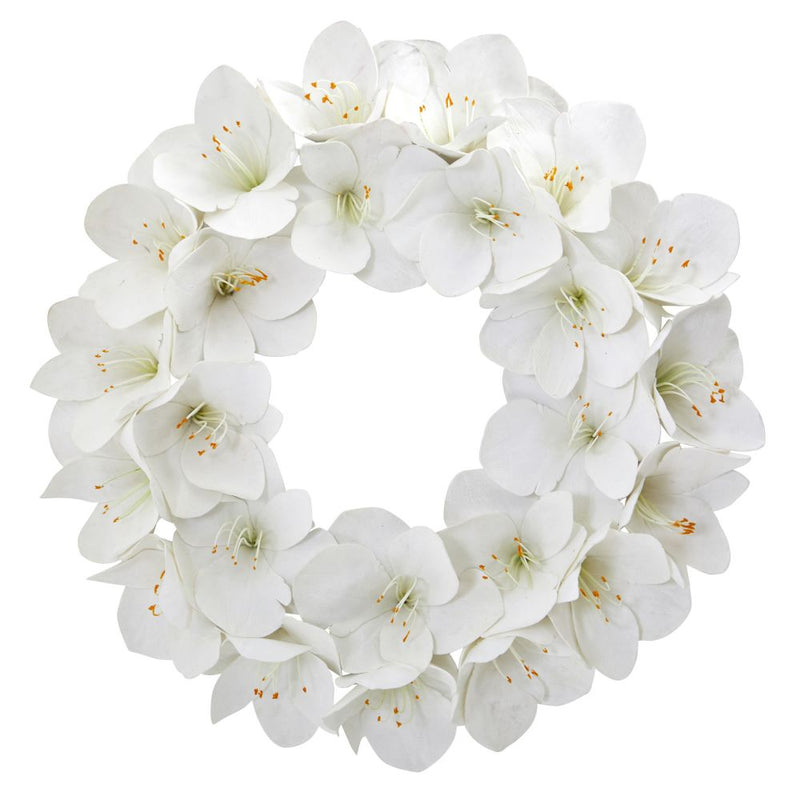 24” Amaryllis Artificial Wreath Default Title