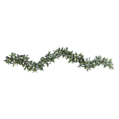 6.5’ Olive Artificial Garland Default Title