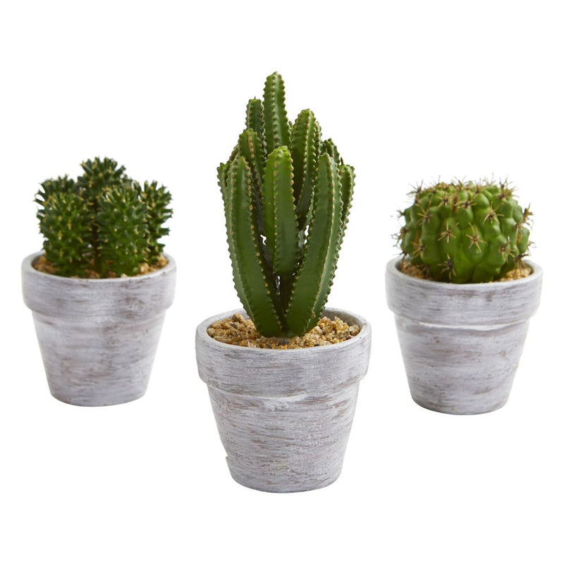 8” Cactus Artificial Plant (Set of 3) Default Title