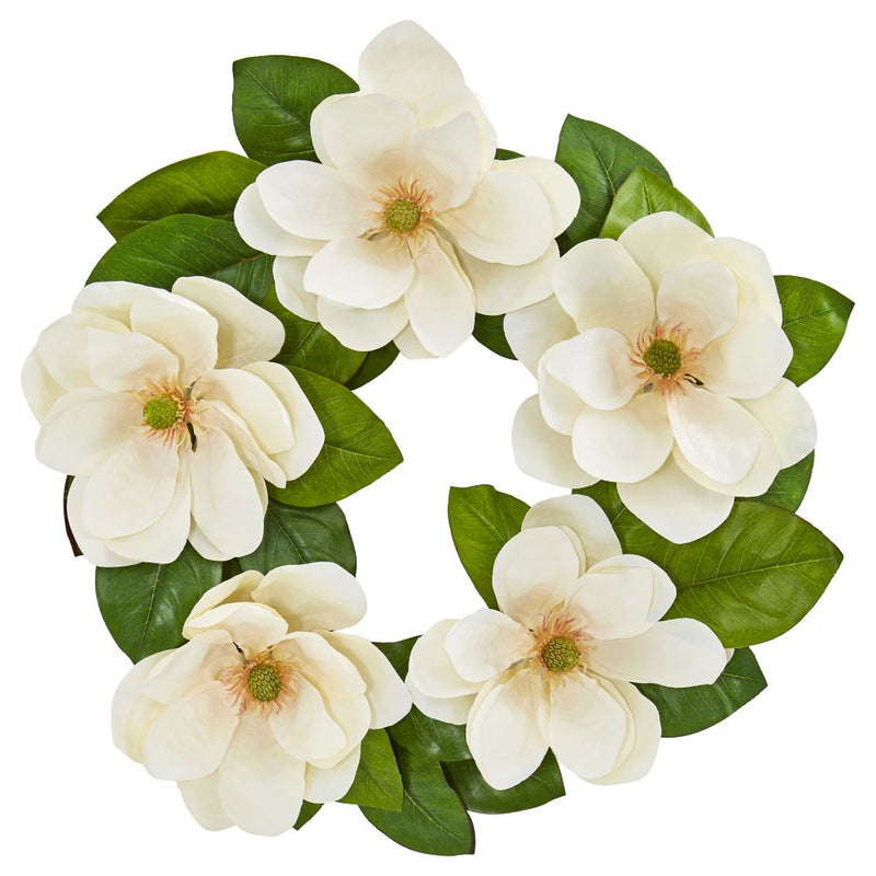 23” Magnolia Artificial Wreath Default Title