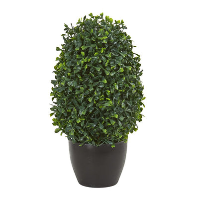 13” Boxwood Topiary Artificial Plant UV Resistant (Indoor/Outdoor) Default Title