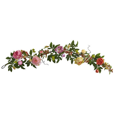 60'' Mixed Peony & Berry Garland Default Title