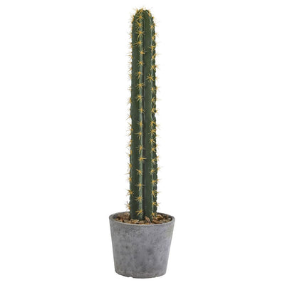 41" Cactus in Stone Planter Artificial Plant Default Title