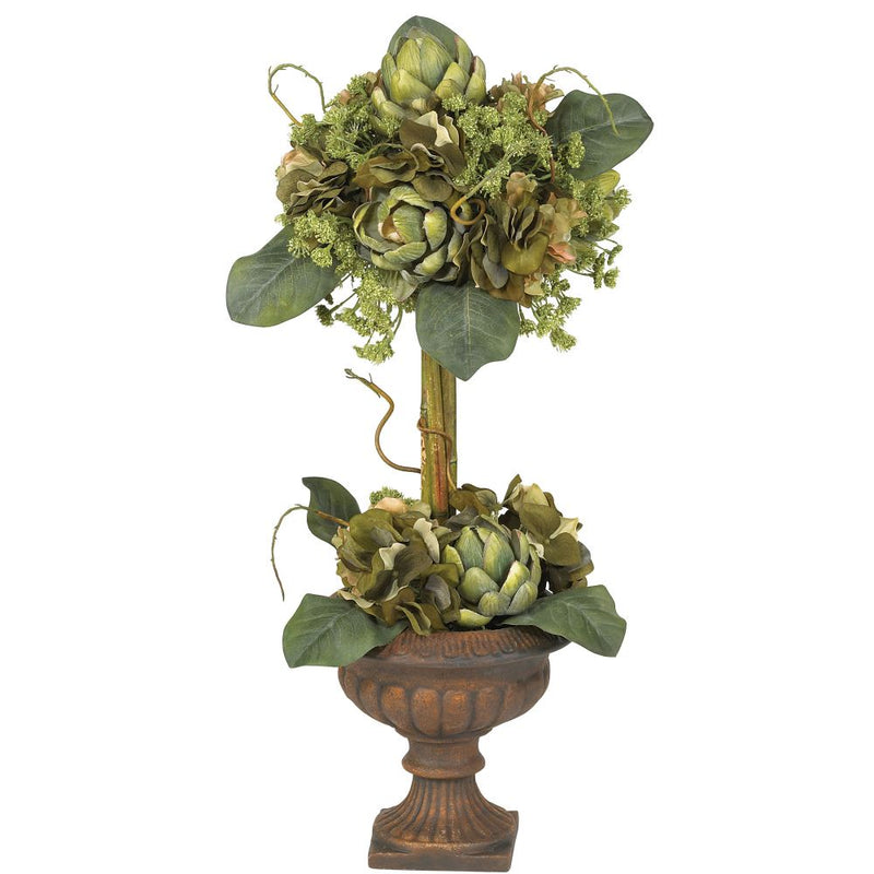 Artichoke Topiary Silk Flower Arrangement Default Title