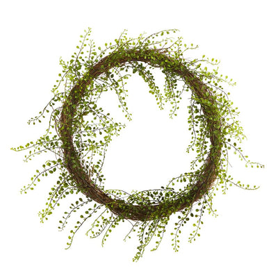 20”  Night Willow Artificial Vine Wreath Default Title