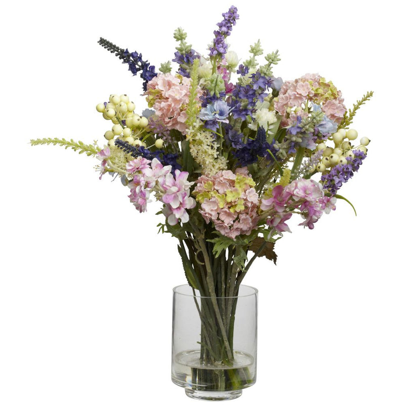 Lavender & Hydrangea Silk Flower Arrangement Default Title