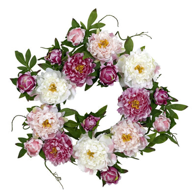 22" Peony Wreath Default Title