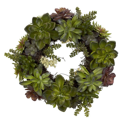 20" Succulent Wreath Default Title