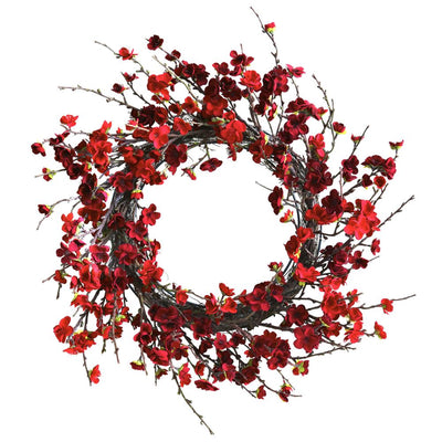 24” Plum Blossom Wreath Default Title