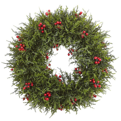 20” Cedar Berry Wreath Default Title