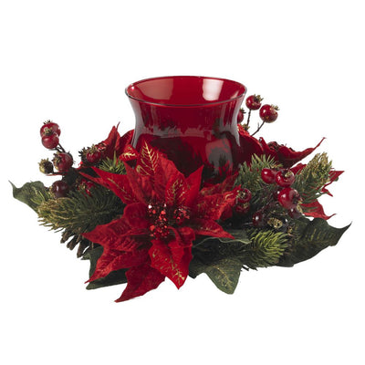 Poinsettia & Berry Candelabrum Default Title