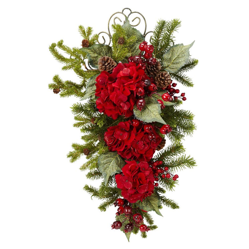 27” Christmas Hydrangea Teardrop Default Title