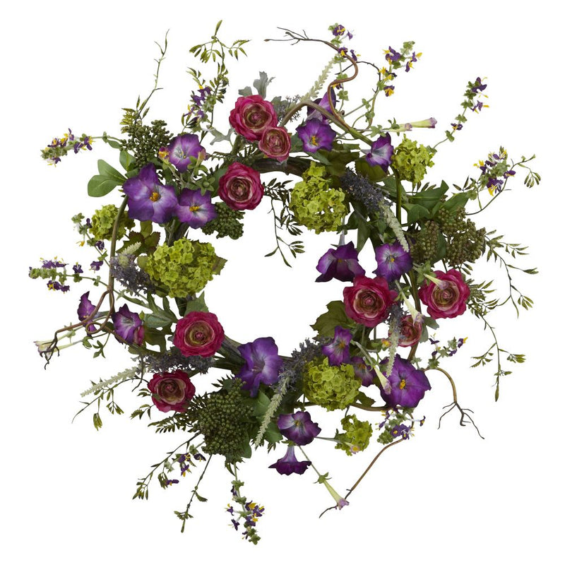 20” Veranda Garden Wreath Default Title