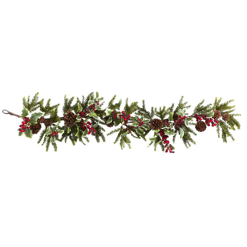 54” Holly Berry Garland Default Title