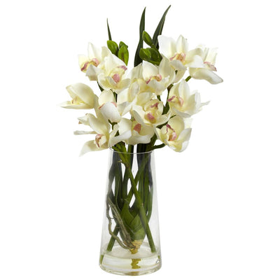 Cymbidium Orchid w/Vase Default Title